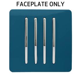 Midnight Blue Spare Plate Wiring Accessories Trendi Decorative Screwless